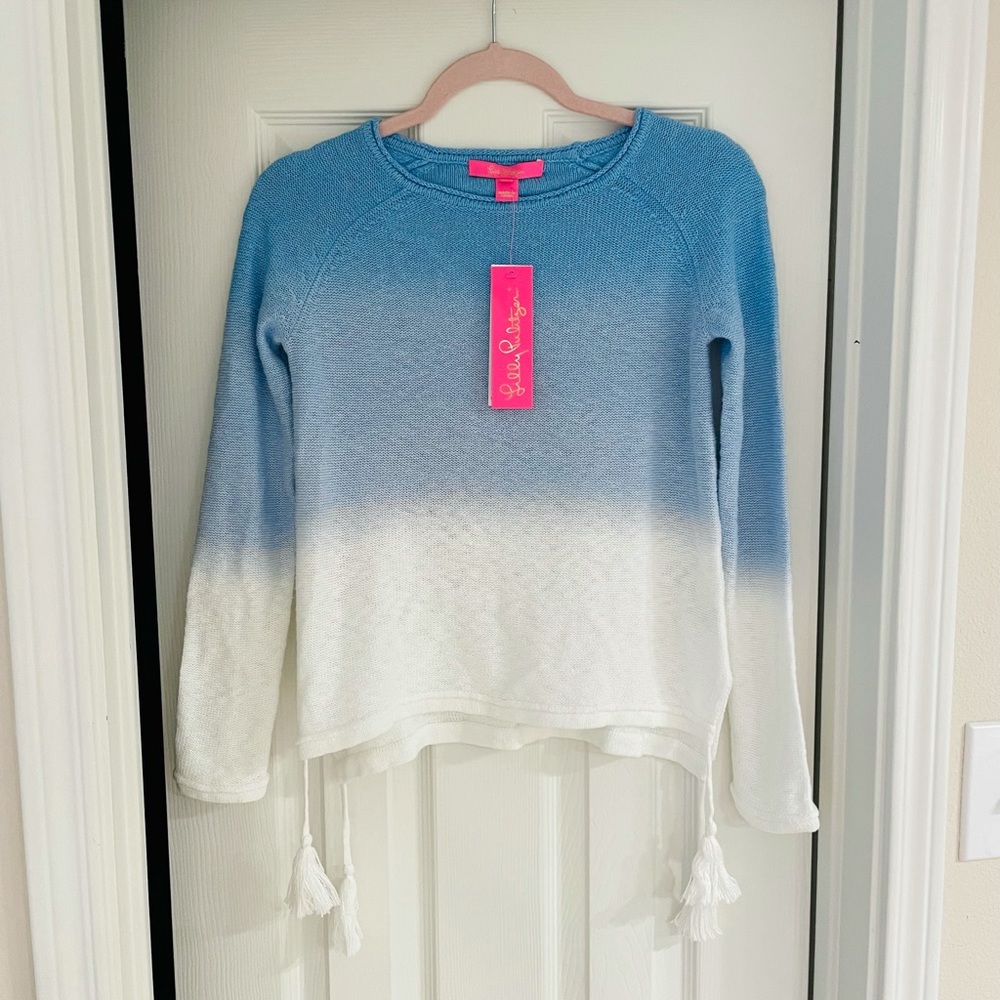 NWT Lilly Pulitzer ombré sweater with tassels